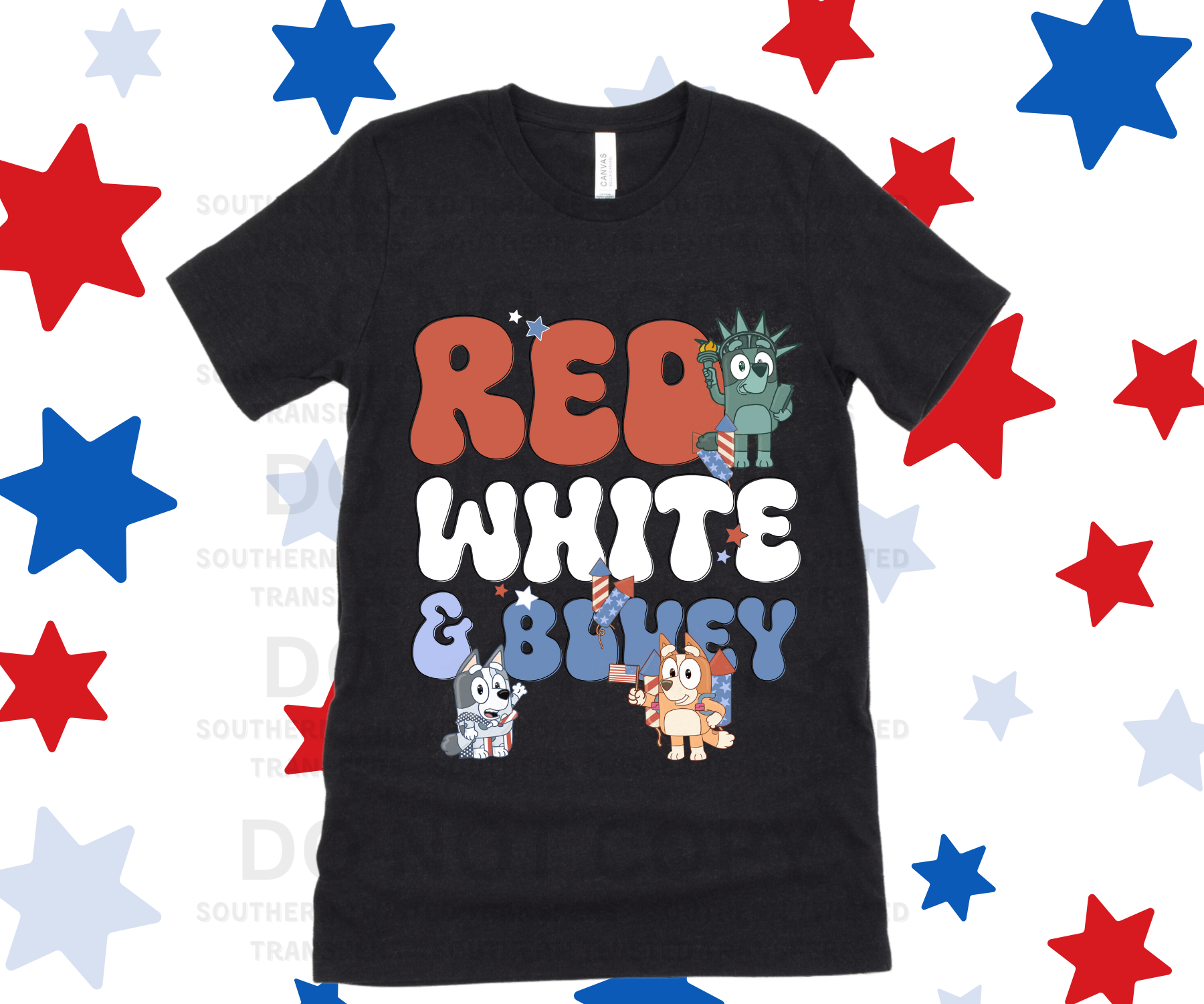 Red White Bluey Shirt 4Th Of July Fourth Unisex T-Shirt -  AnniversaryTrending