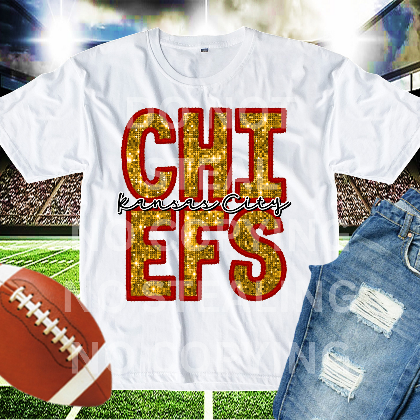 kansas city chiefs sequin