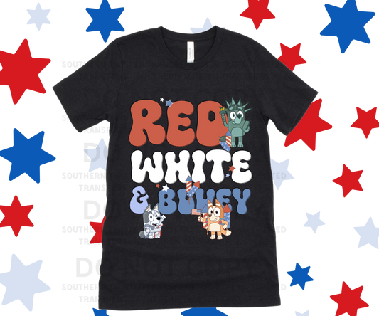 RED WHITE AND BLUEY