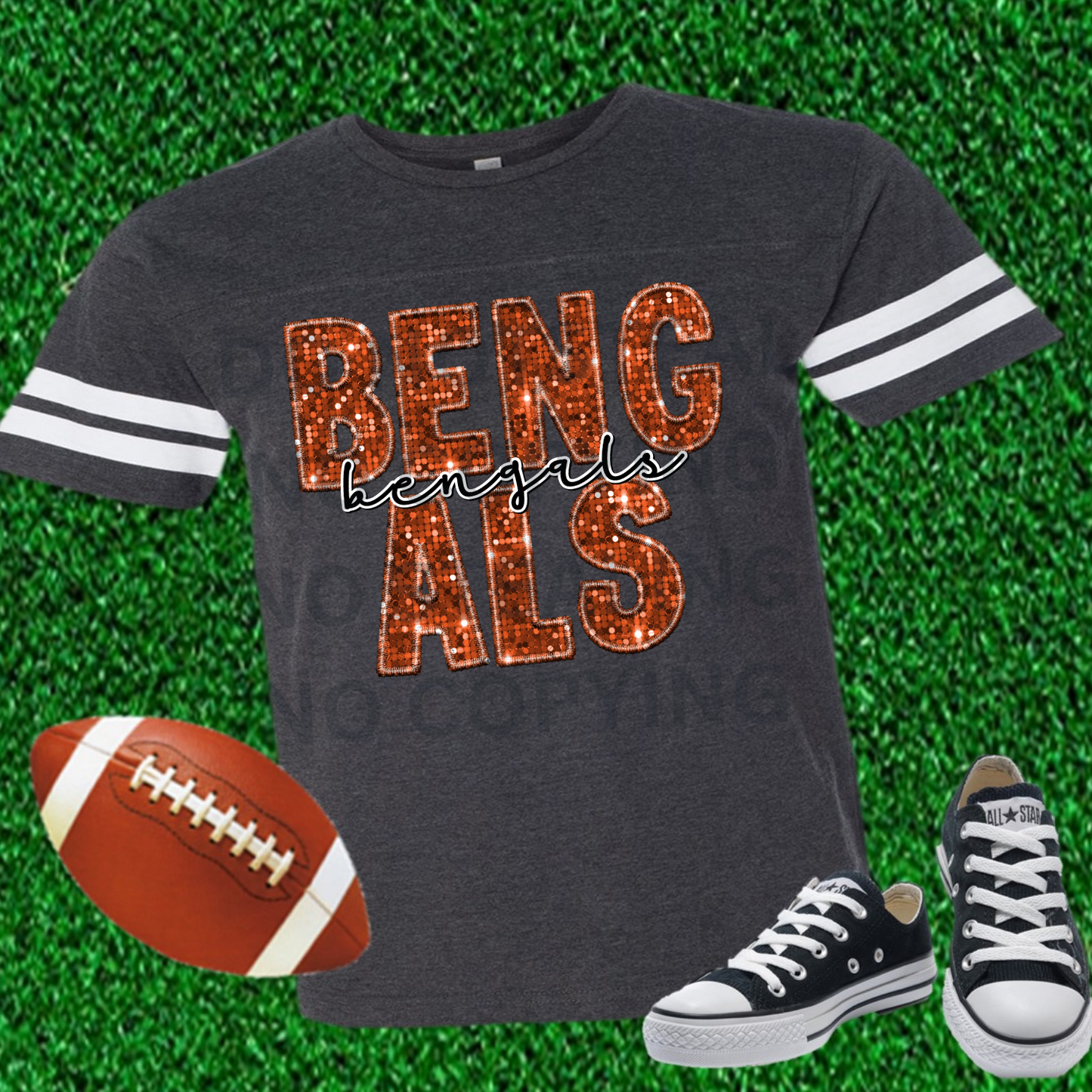 bengals faux sequin