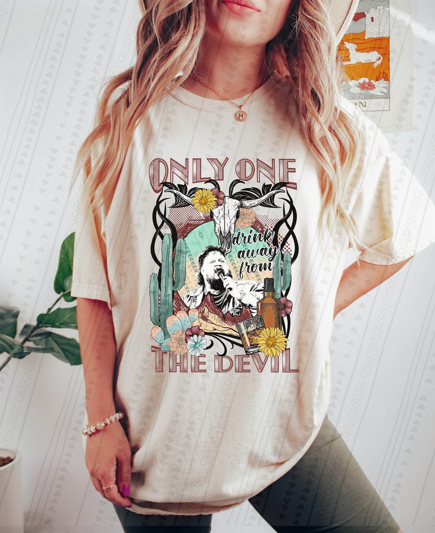 One Drink Away From The Devil- designer Three girls grace