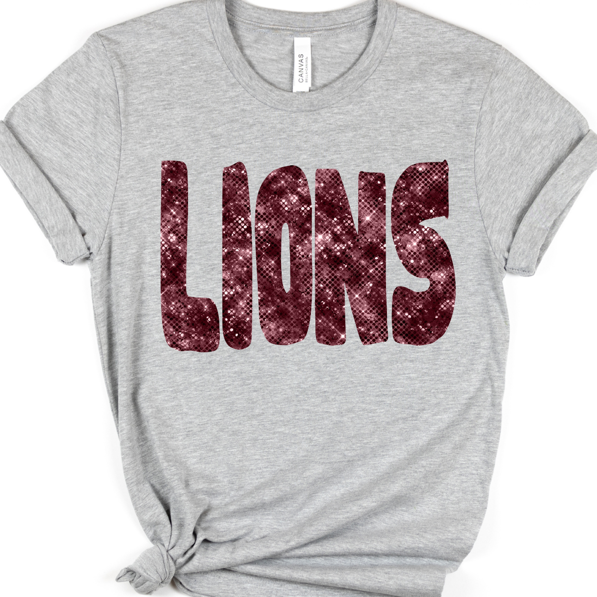 MAROON LIONS BLING- designer Grove123