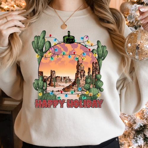 WESTERN HAPPY HOLIDAYS GLOBE